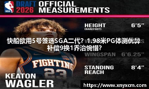 快船欲用5号签选SGA二代？1.98米PG体测优异 补偿9换1乔治惋惜？